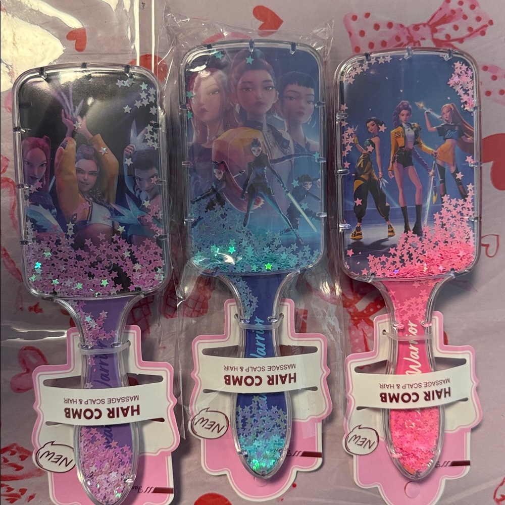 Kpop Confetti paddle hair brush